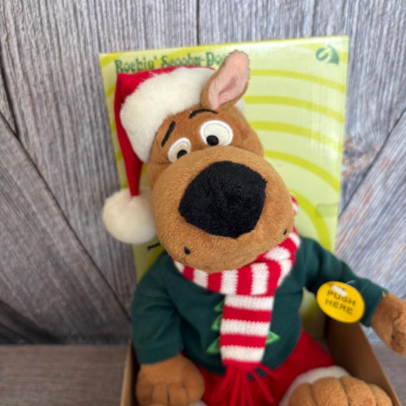 Vintage Christmas Scooby Doo Dancing Rocking Singing Plush 1990s