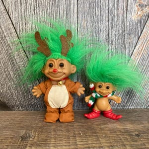 Christmas Troll Doll Rudolph Reindeer Pajamas Vintage - Etsy