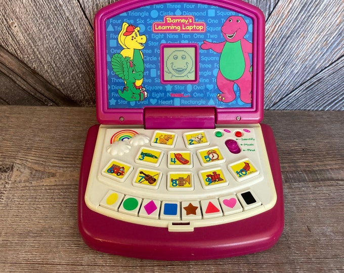 Barney Laptop Battery Plastic Toy lyons Group Tiger Electronics Barney