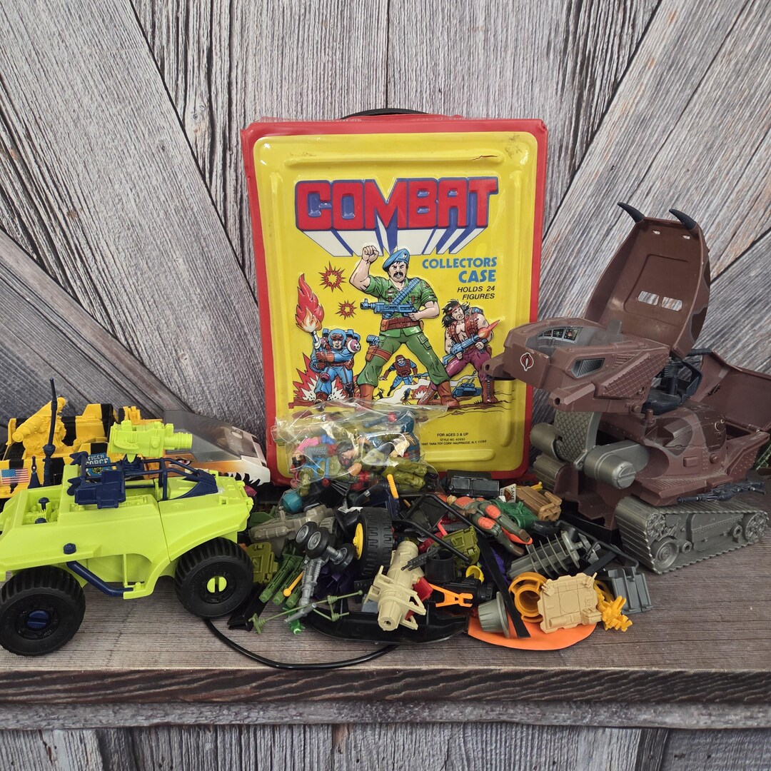 Mega GI Joe Set With Case, Vehicles, and Figures for a Collector