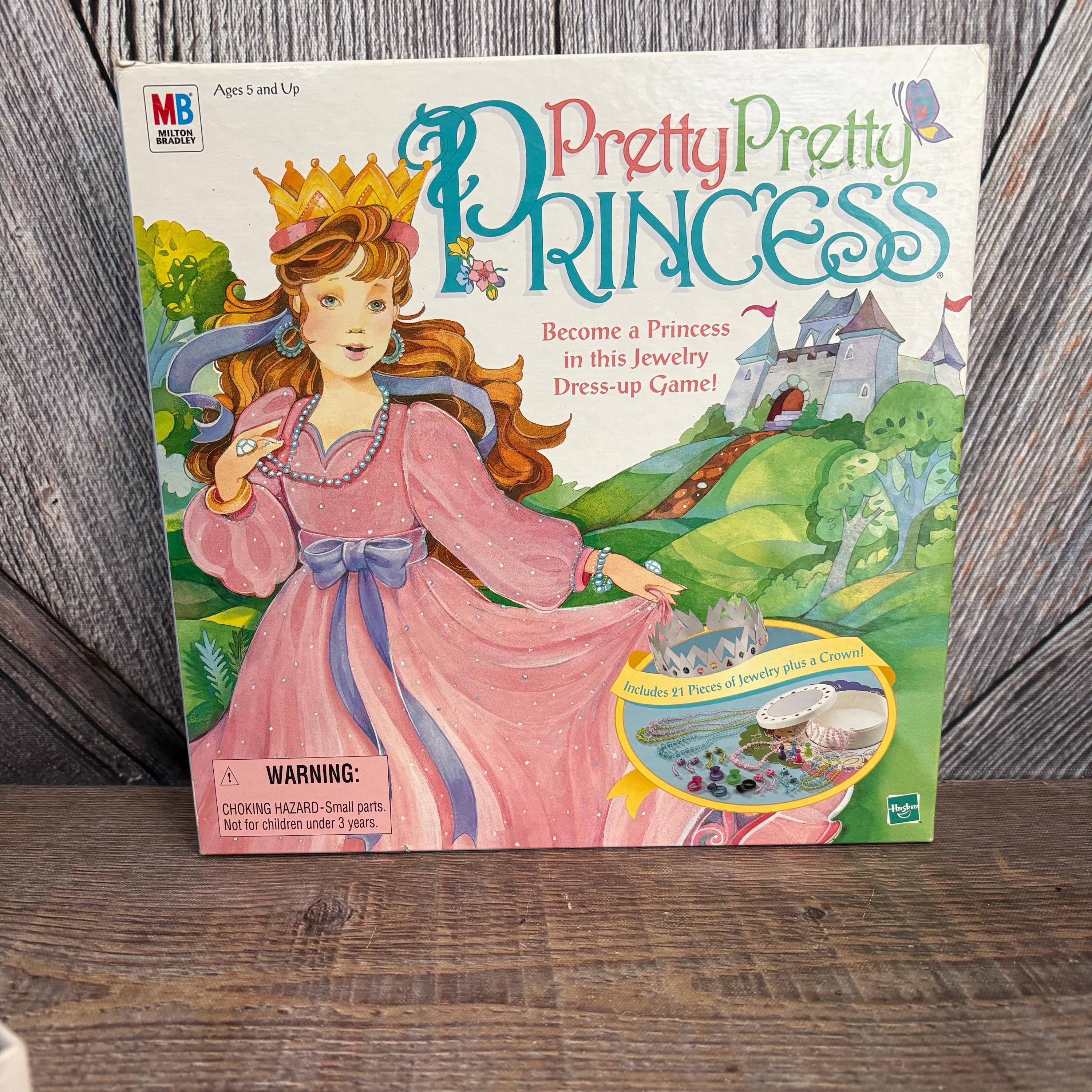 disney princess dress up board game Vintage Pretty Pretty Princess Board Game 100% Complete 1990s Dress up 90s  Sleepover