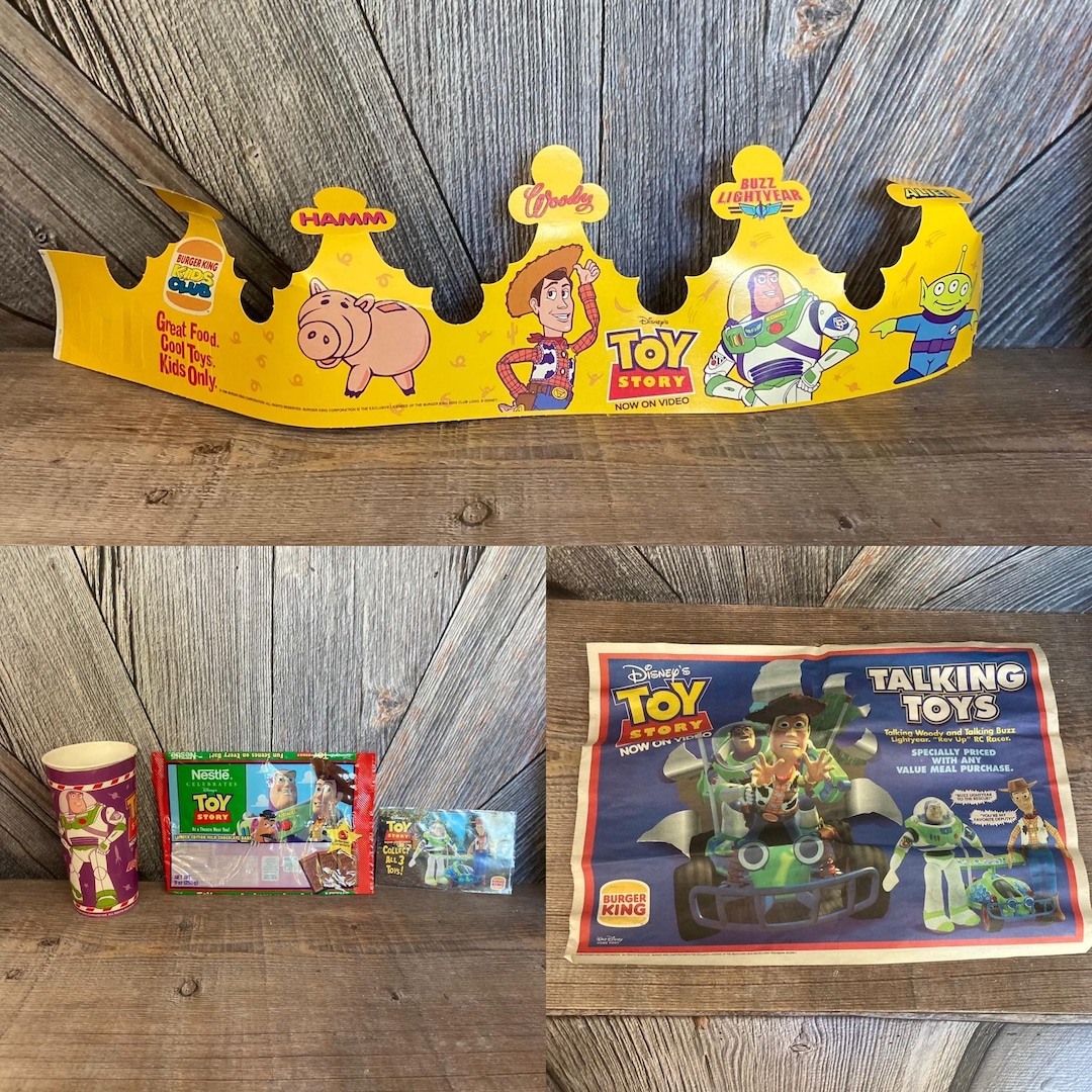 Vintage Toy Story Burger King Toys, Fast Food Collectibles, Toy