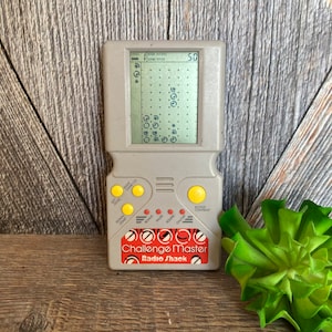 Vintage Challenge Master Video Game Radio Shack LCD 90s Toys Electronics Toy Story Handheld Electronic Game Boy 90s toy Vintage Toy image 1
