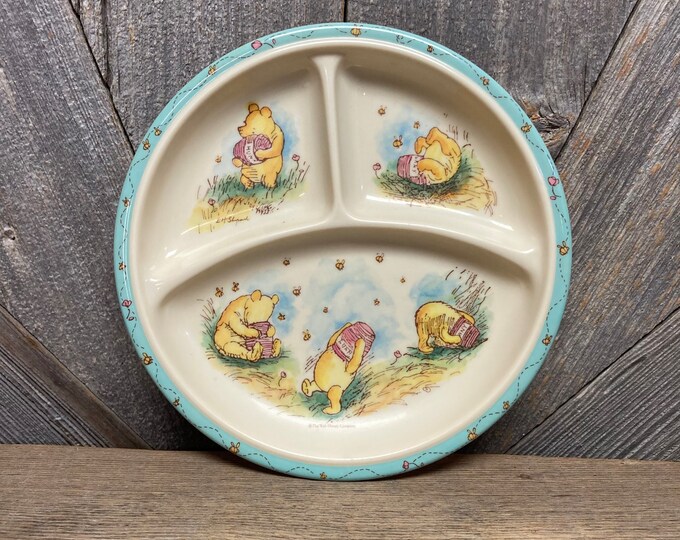 Vintage Pooh Plate winnie the Pooh Tigger Eeyore Piglet Melmac Bowl Zak