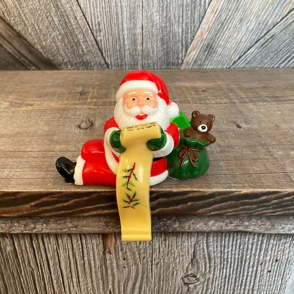 Vintage Santa Plastic Stocking Hook Etsy
