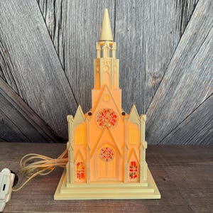 Plastic Light up Church - Etsy