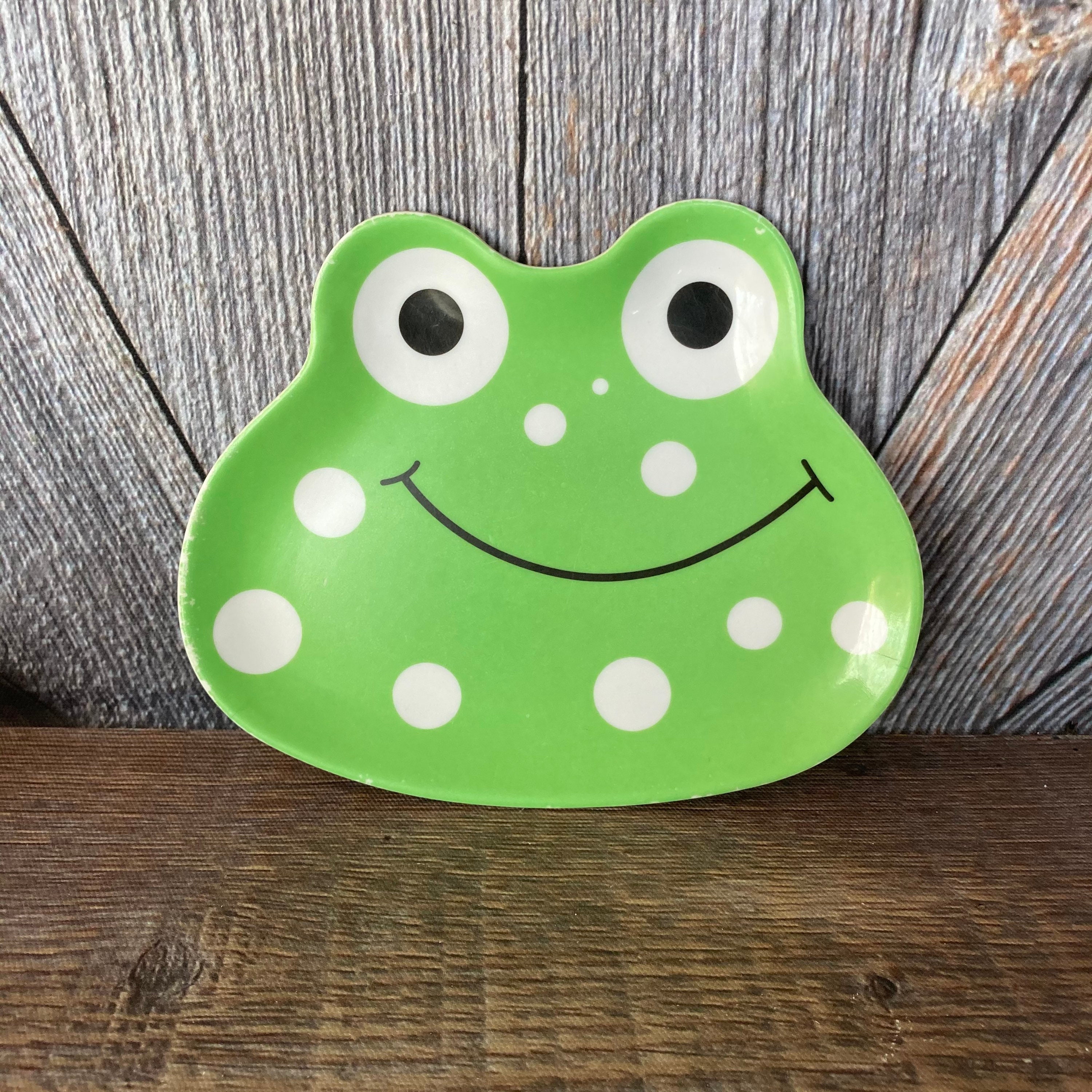 Vintage Frog Plate Small Frog Lover Melmac Kids Baby Plate Etsy