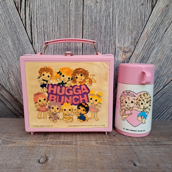 Vintage Hugga Bunch Lunch Box and Thermos vintage Aladdin 80's 1984 Plastic Lunch  Box 80s Kids Lunch Box Retro Hallmark 