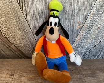 Vintage Goofy Plush Stuffed BeanToy {Mickey Mouse 16 inch Toy} Disney Stuffed Animal Plush Animal Plushie Nursery Decor Large Goofy Dog Toy