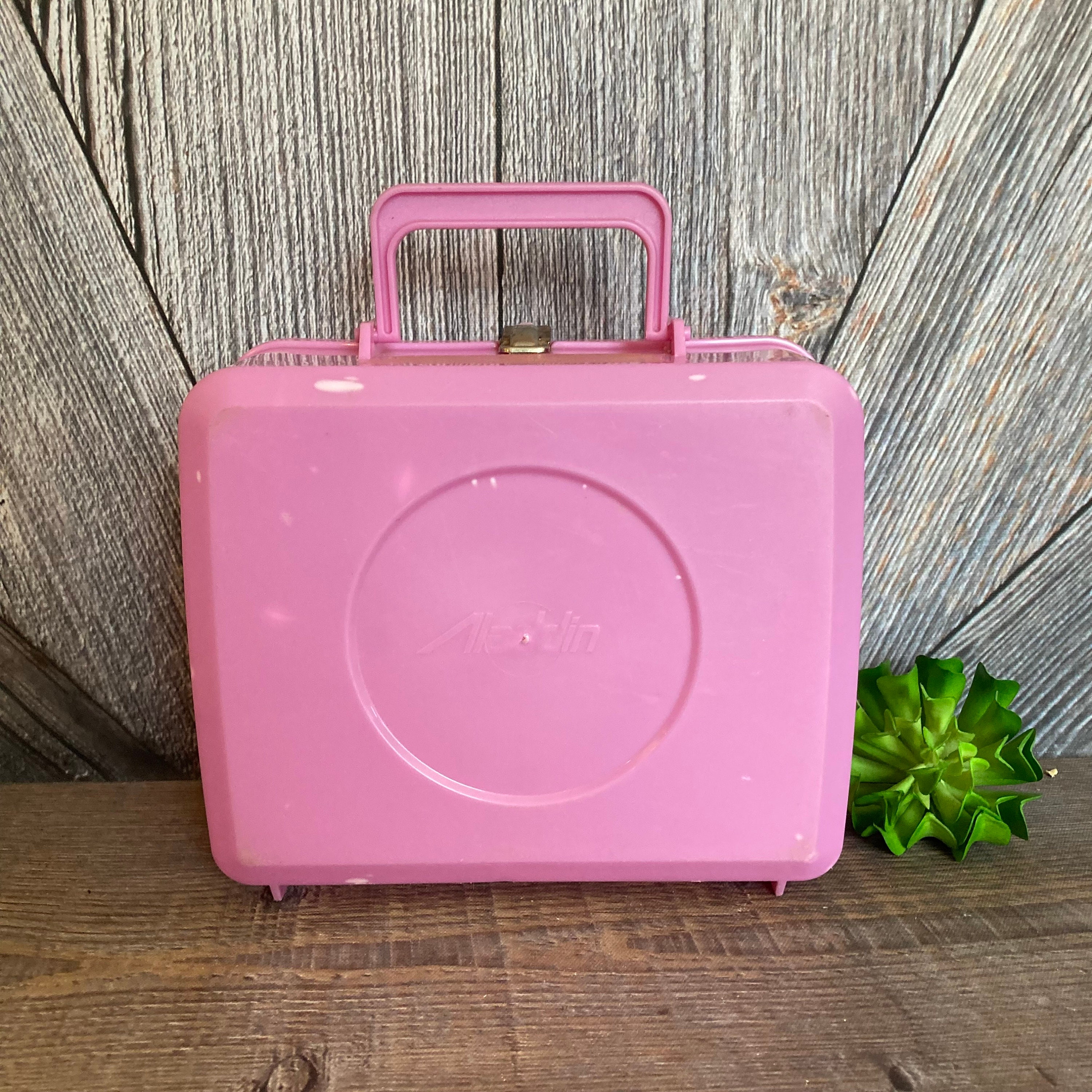 Vintage Cherry Merry Muffin Lunch Box {vintage 80's Plastic Lunch