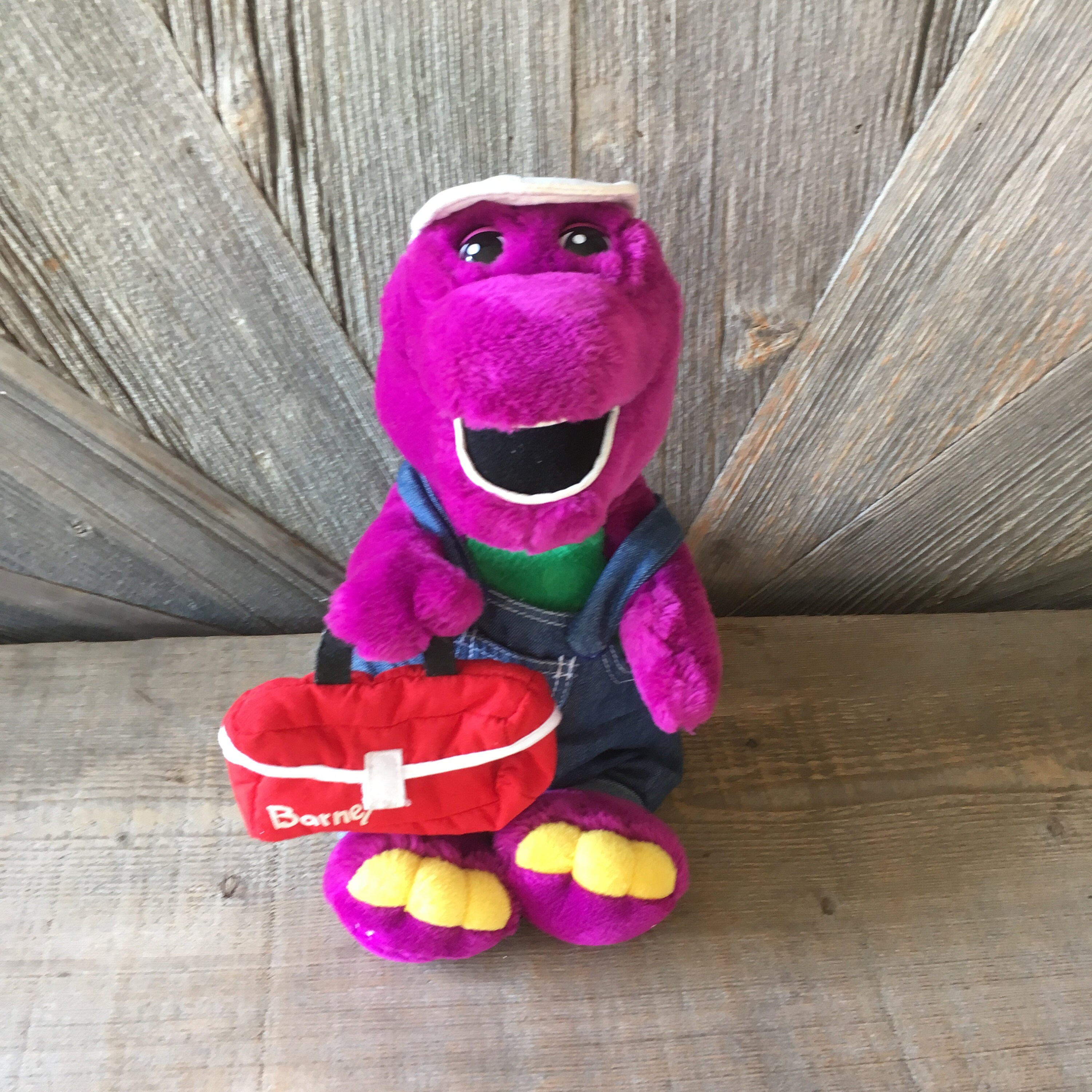 Barney Vintage Plush Toy Large 15 inch Stuffed Animal | Etsy
