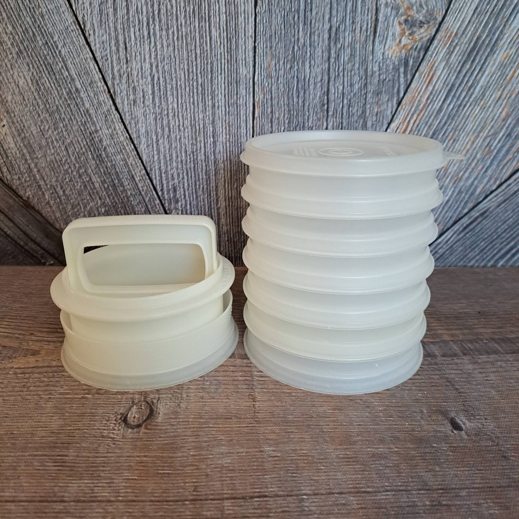 hamburger tupperware freezer set