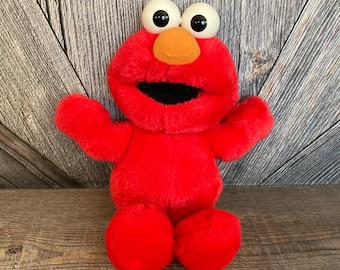 Vintage Tickle Me Elmo Giggles {stuffed Laughing Sesame Street