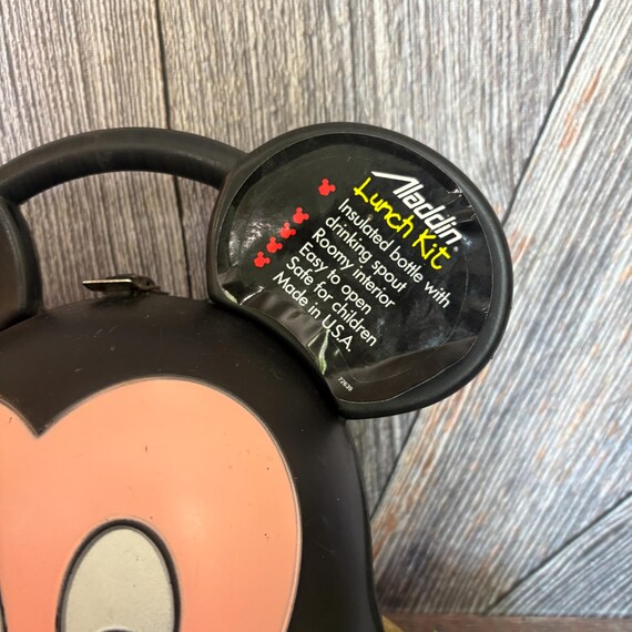 Mickey Mouse Head Lunch Box {vintage Walt Disney Mickey Lunch Kit