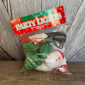Vintage Christmas Santa Light Covers {Party 10 Christmas Light Strand} Vintage Plastic Santa Light Cover Snap-on Decoration Tree Ornament