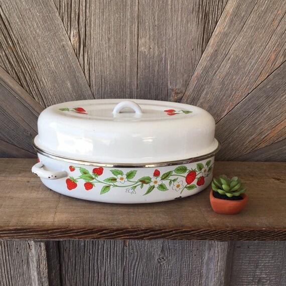 enamel roaster with lid