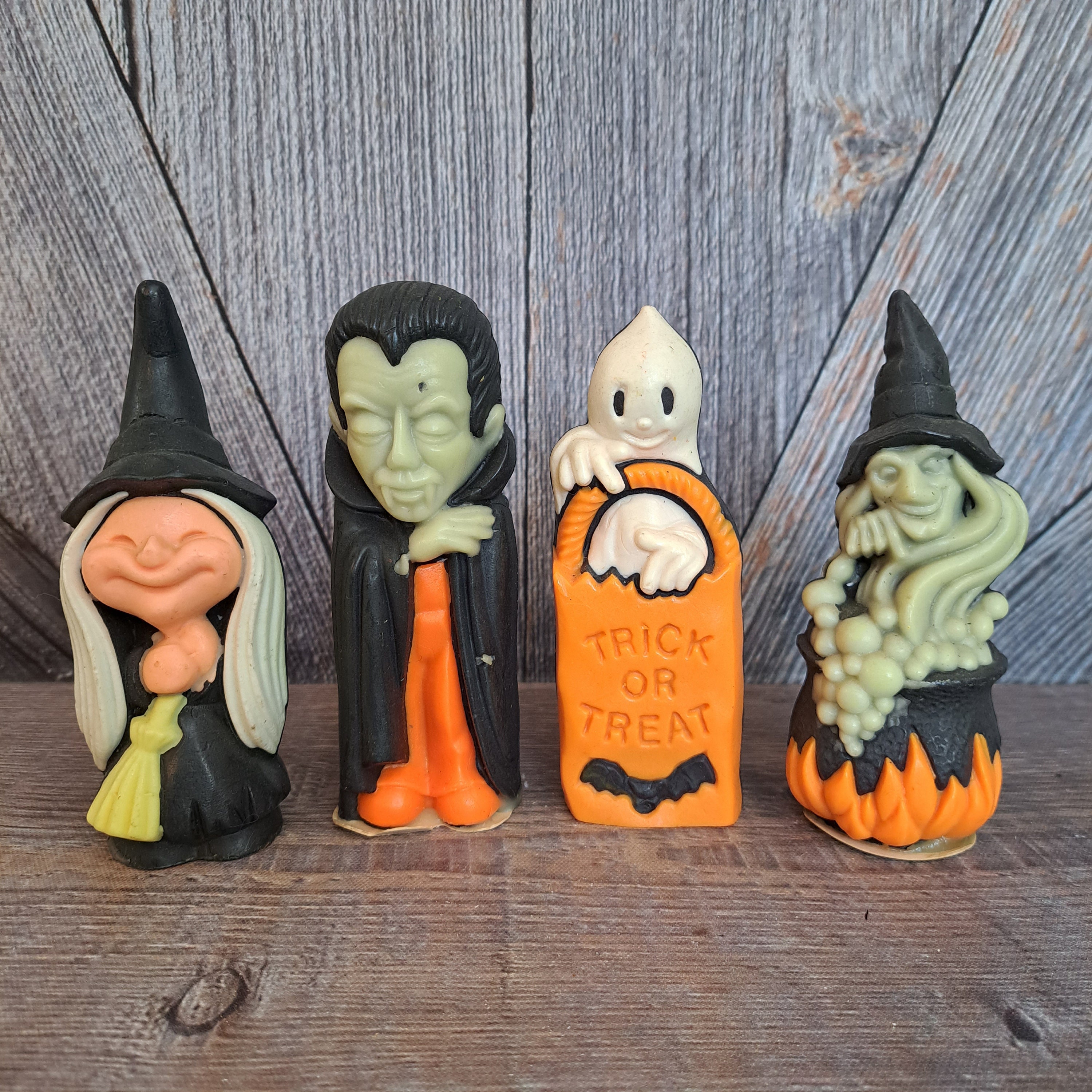 Wizard Wax Works ヴィンテージ・ワックスフィギュア 7体セット Lot Vintage Halloween Decorative Air Freshener {wizard 1980s 80s