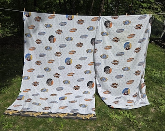 Vintage Star Wars Anakin Skywalker Pod Race Fitted and Flat Twin Sized Sheets and Sebulba from 1999