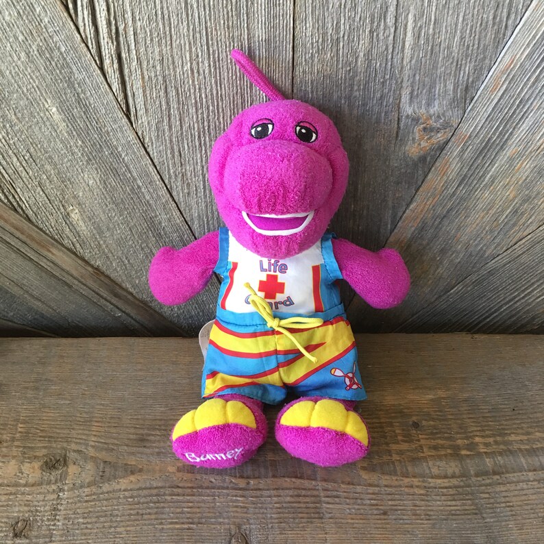 Barney Vintage Plush Toy 11 inch Stuffed Animal 1990's | Etsy