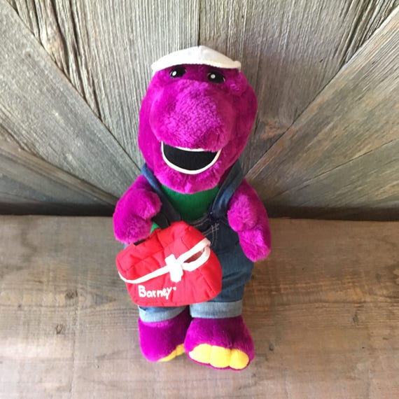 large barney stuffed animal