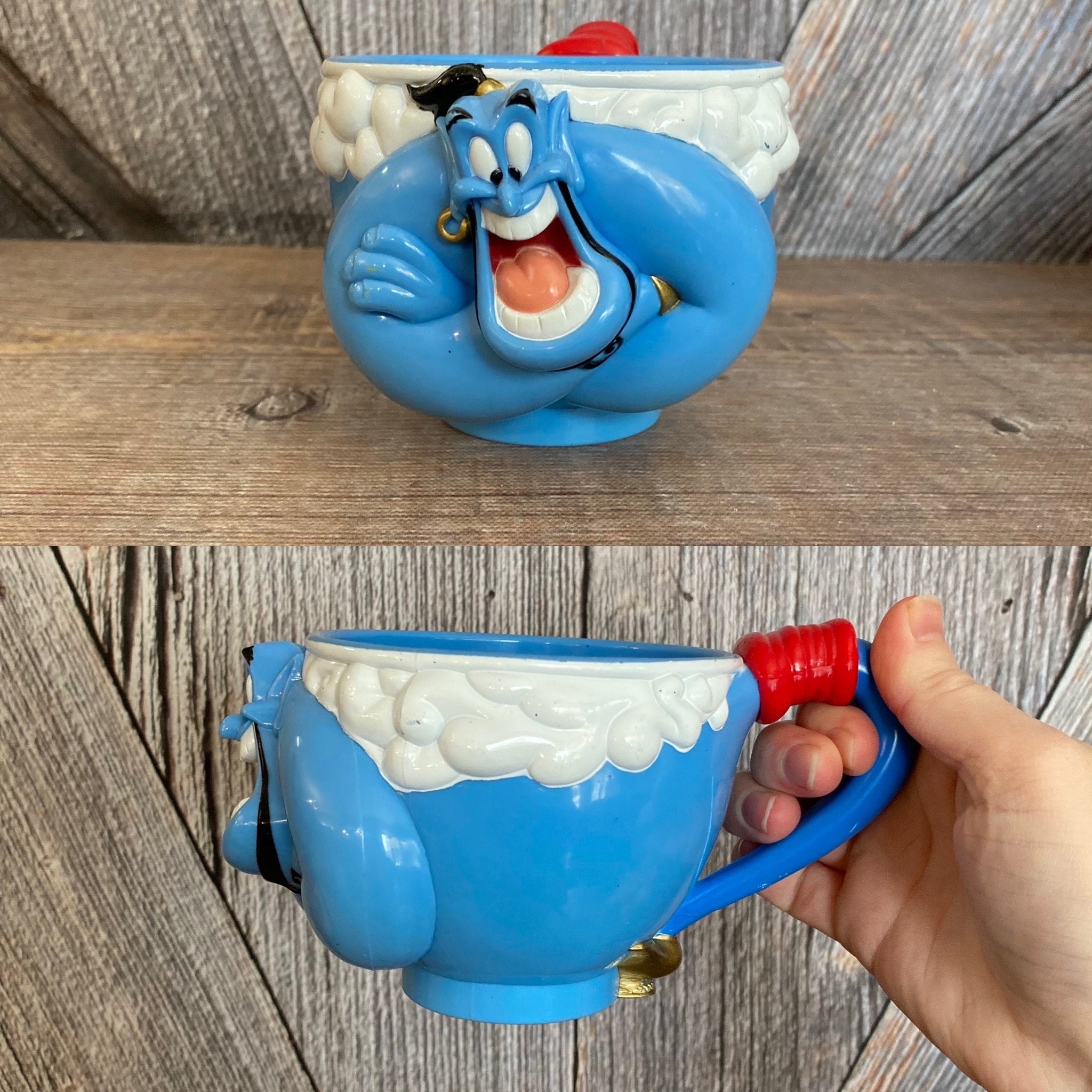 Vintage Aladdin Genie Cup, Plastic Mug, the Walt Disney Company, Circus ...