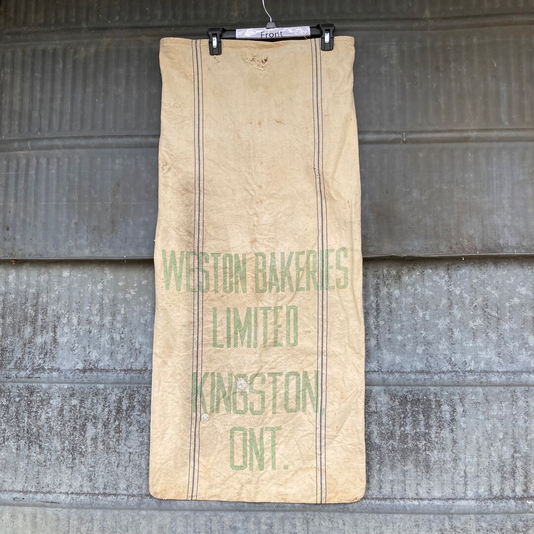 Vintage Weston Bakeries Limited Kingston Ontario Heavy Cotton Muslin