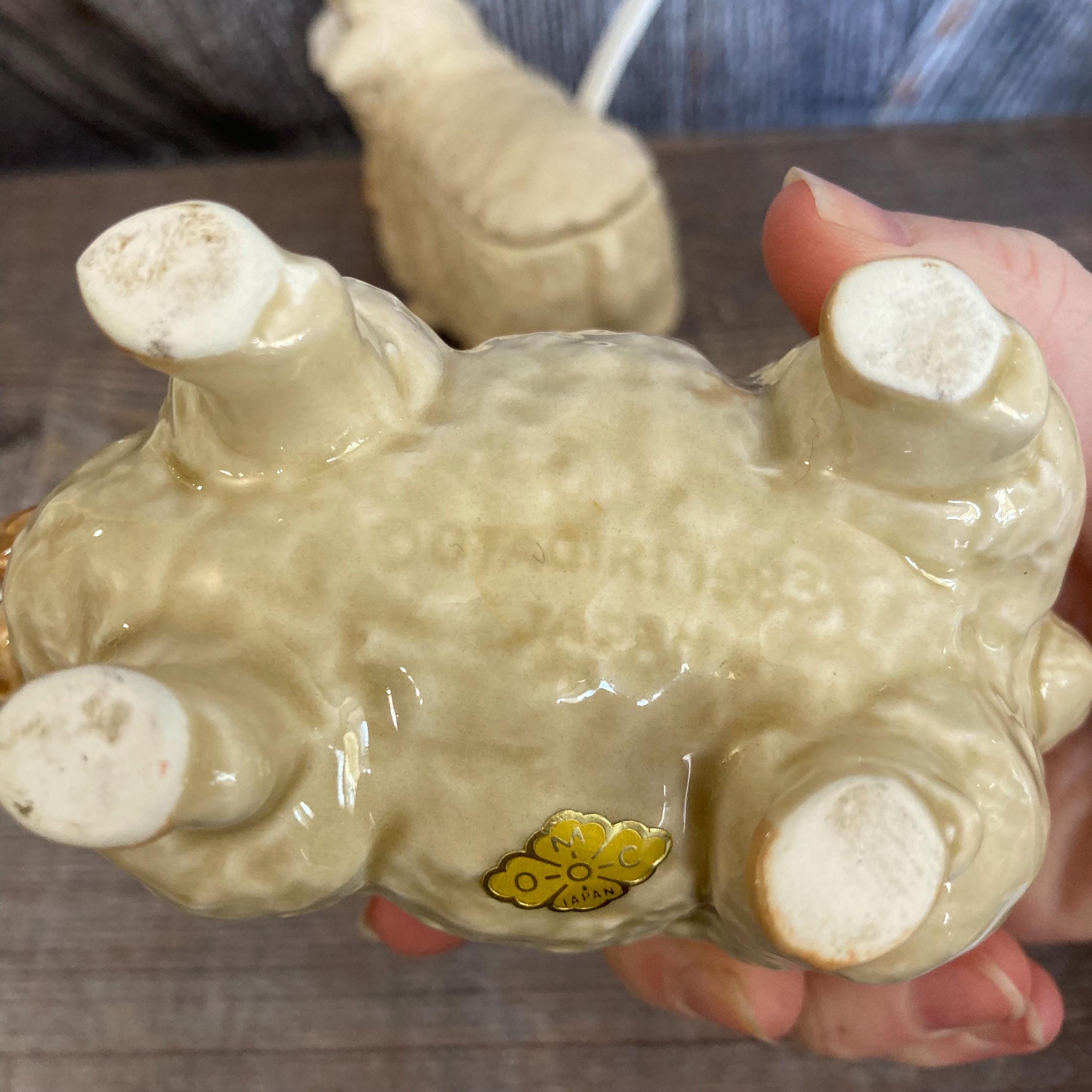 Vintage Otagiri Sheep Cream and Sugar Set, Lamb Creamer, Ceramic