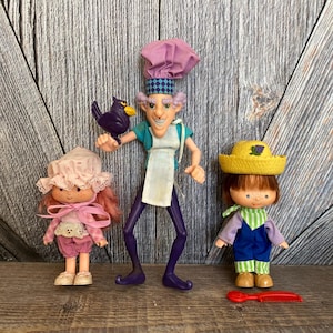 Vintage Strawberry Shortcake Dolls, PICK 1 1980s Original First Doll Raspberry Tart, Purple Pieman Berry Bird Friendly Foe, Huckleberry Pie