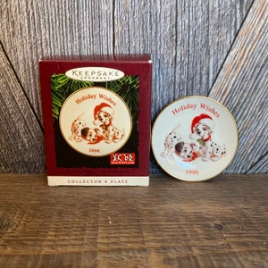 Vintage 101 Dalmatian's Holiday Wishes Christmas Ornaments {Hallmark Keepsake Christmas} Tree Disney 101 Dalmatians Ellathesella image 1