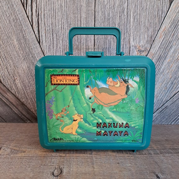 The Lion King Lunch Box {Vintage 90's Disney Green Al… Gem