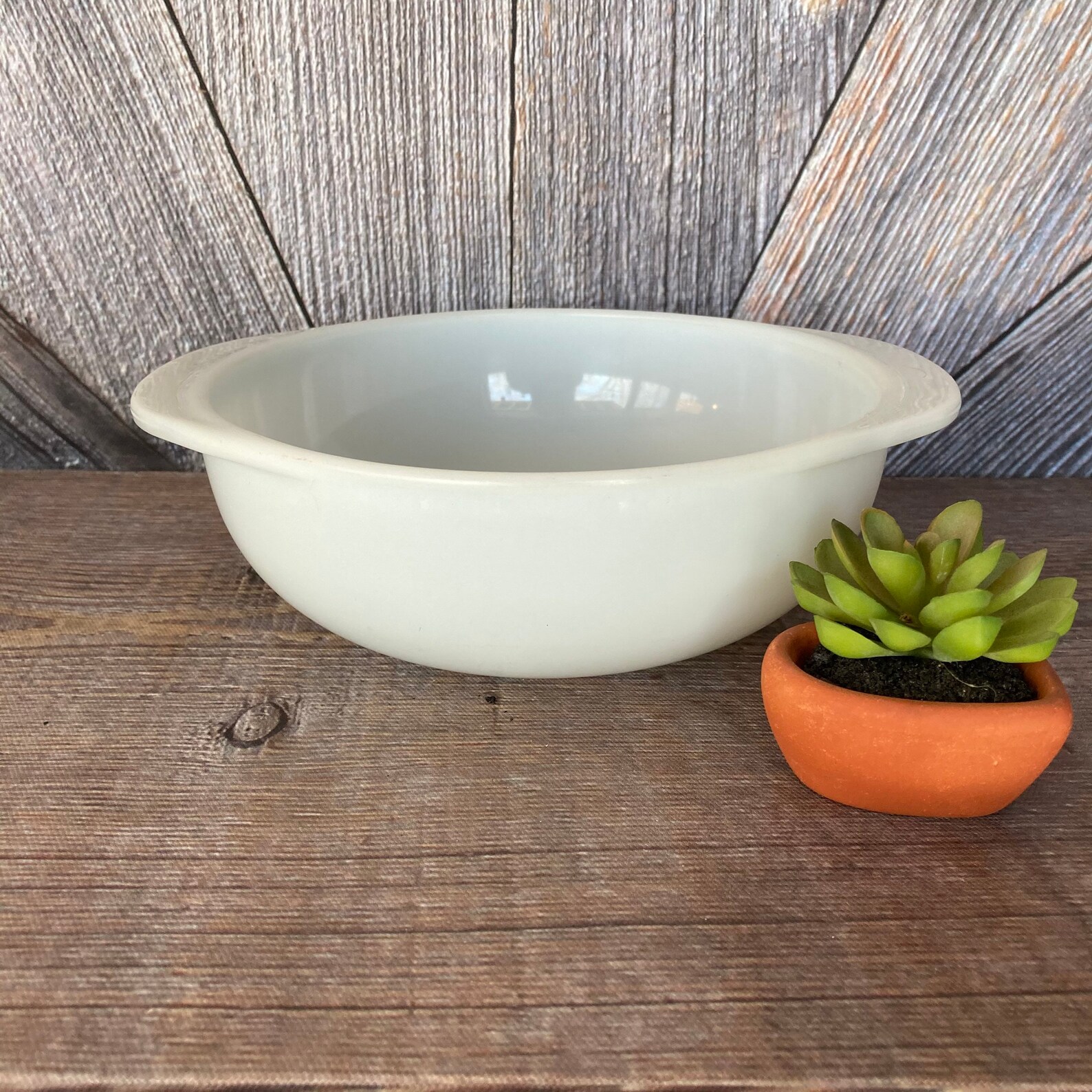 Pyrex Opal White 023 Casserole Dish Bakeware vintage Round 1 Etsy