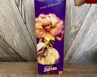 Gold and Lace Barbie {blonde Hair Mattel 7476 Glitter Glam