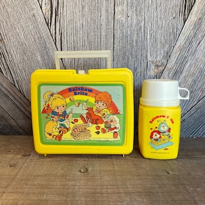 Vintage Rainbow Brite Lunch Box and Thermos {vintage 80's 1983