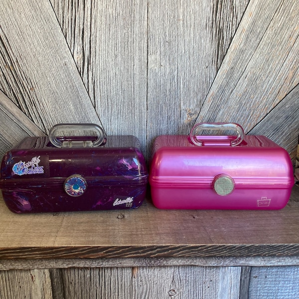 Vintage Caboodle 90s Make Up Organizer {Pick One} Vanity Mirror Organizational Jewelry Box Office Supply Box School Case 1990's Girl Toy