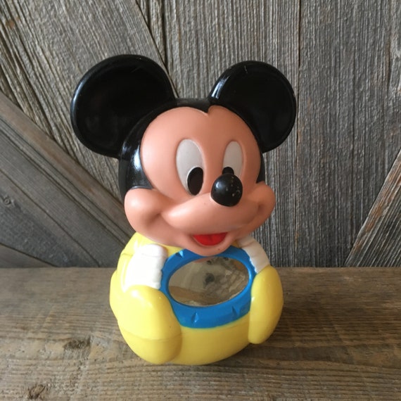 Verovering zitten Bijlage 2 Mickey Mouse Toys Vintage Disney Rattle Rollie Pollie Baby - Etsy België