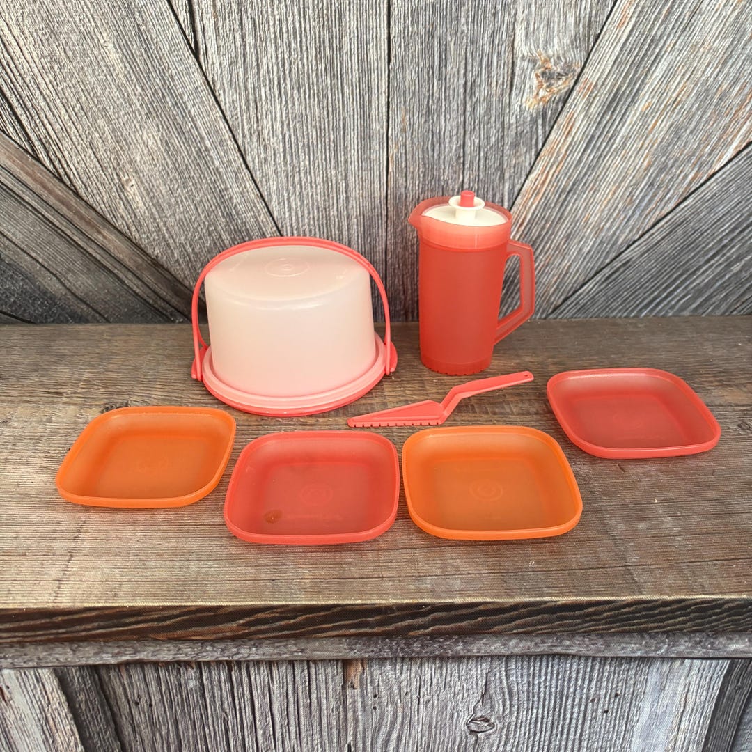 Vintage Mini Serve It Children's Tupperware Serving Set, Plastic ...