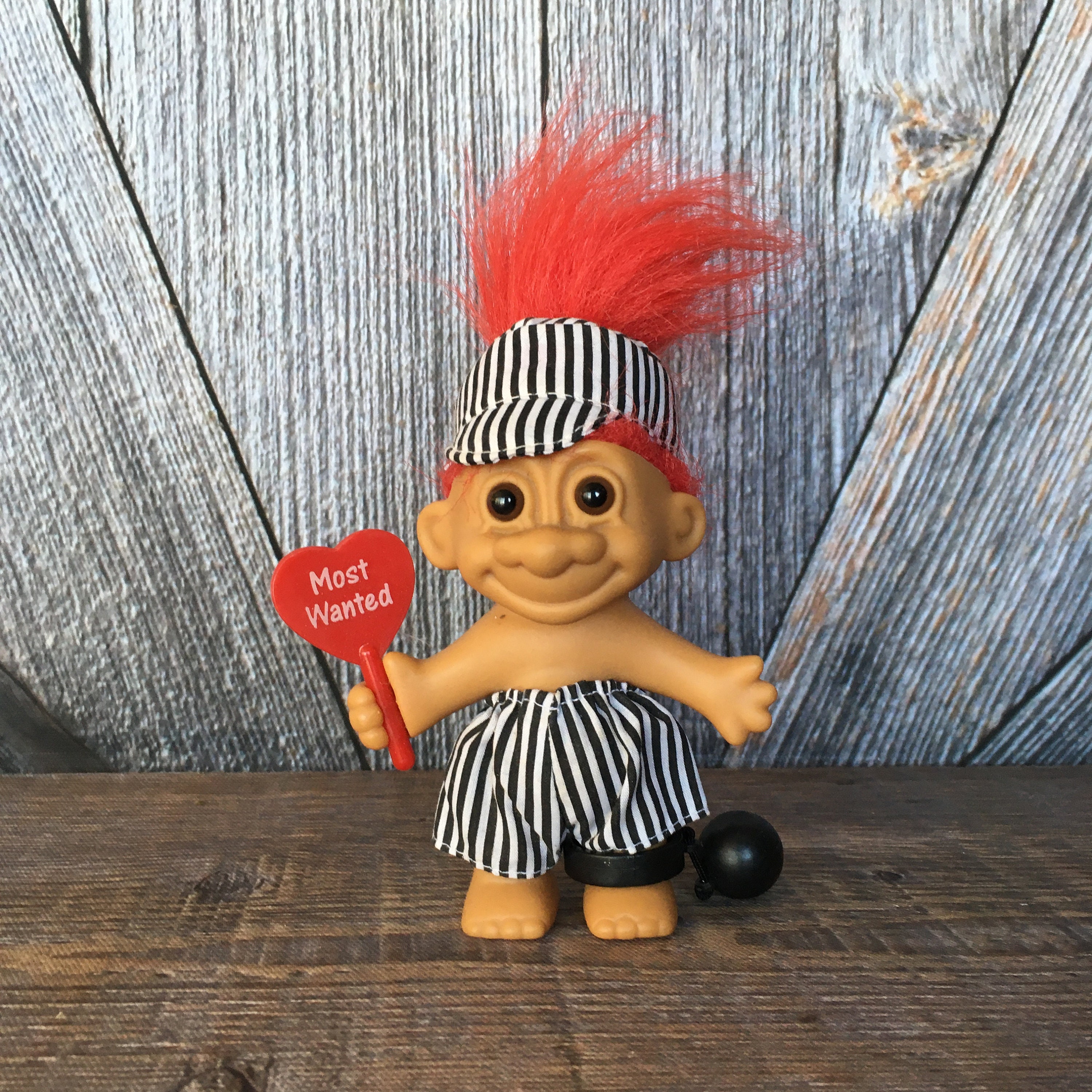 Vintage Valentine's Day Troll {most Wanted Prisoner Ball and Chain