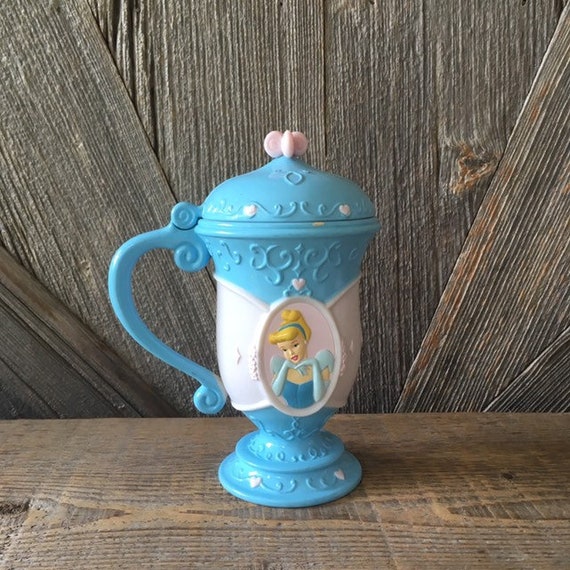 Vintage Cinderella Mug Plastic 90s Kid Walt Disney Ice Show Etsy