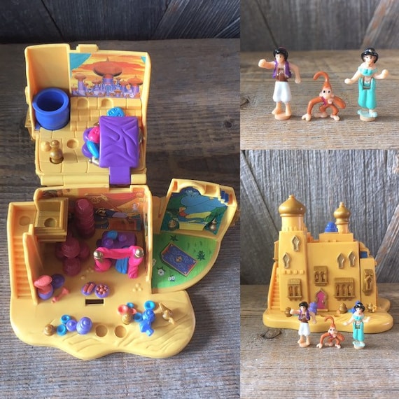 Vintage Aladdin Polly Pocket Set COMPLETE Aladdin Agrabah Market