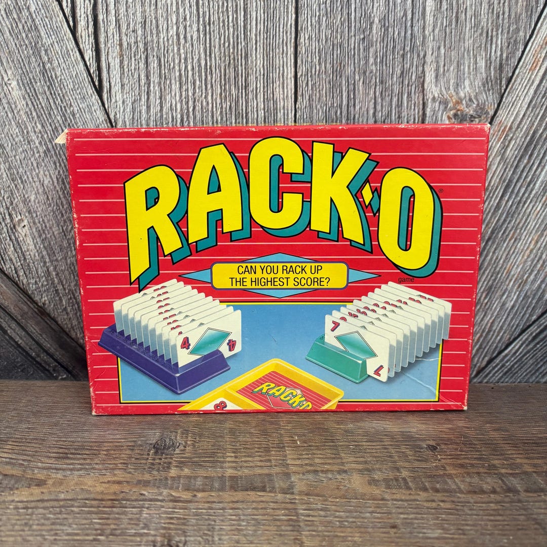 Vintage RACK-O Game Board Game Parker Brothers RACKO Best Friends Gift ...