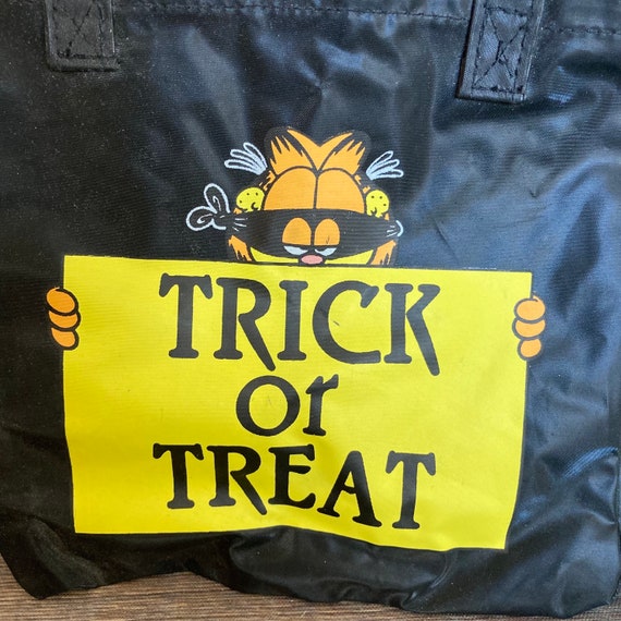 Vintage Garfield Trick or Treat Bag Halloween Bag… - image 2
