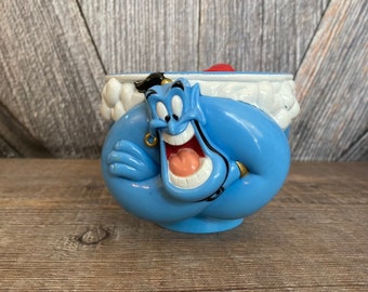 Vintage Aladdin Genie Cup, Plastic Mug, The Walt Disney Company, Circus Cup Souvenir, Robin Williams Aladdin 90's mug, Ellathesella