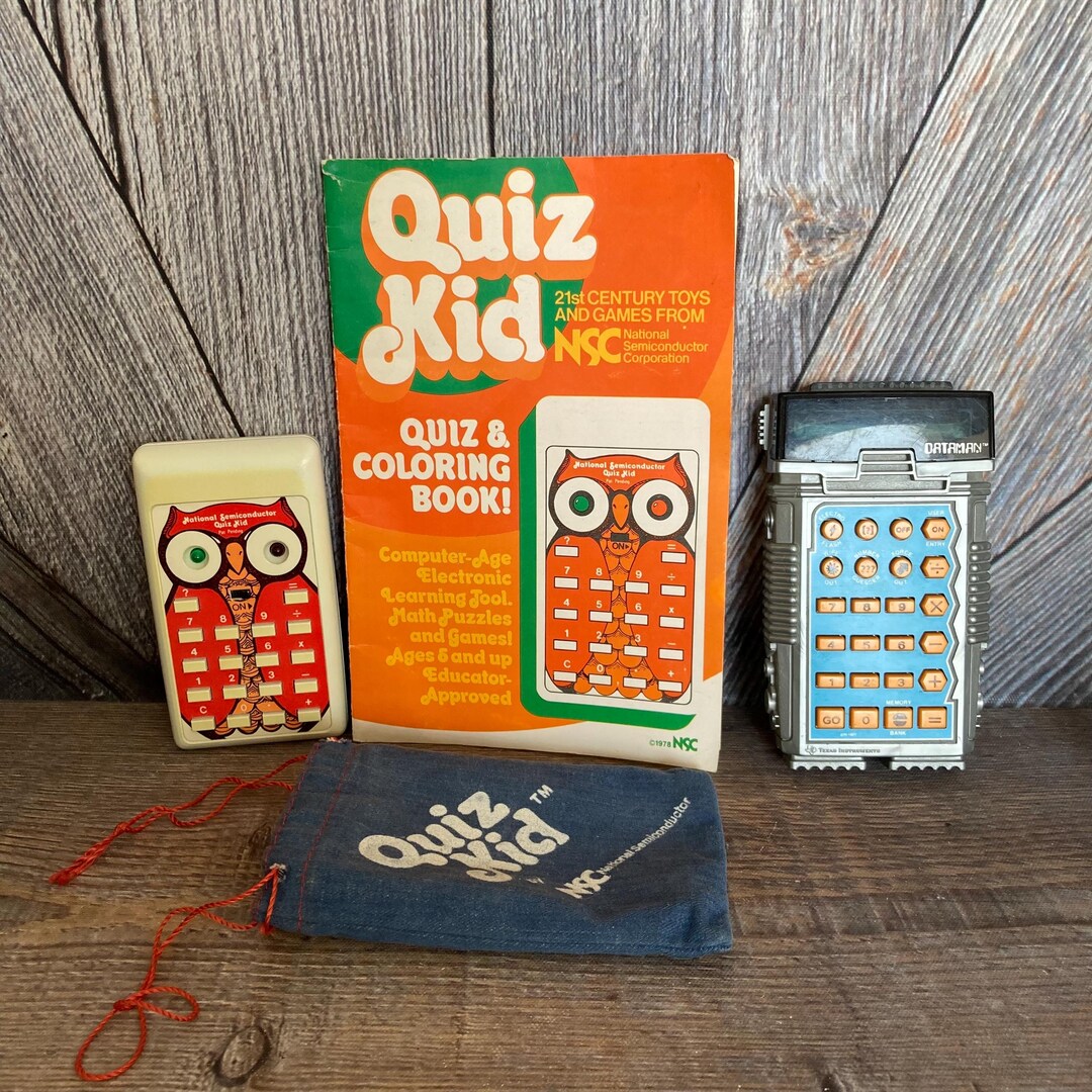 Vintage Quiz Kid, National Semiconductor Corporation NSC 1978 Handheld ...