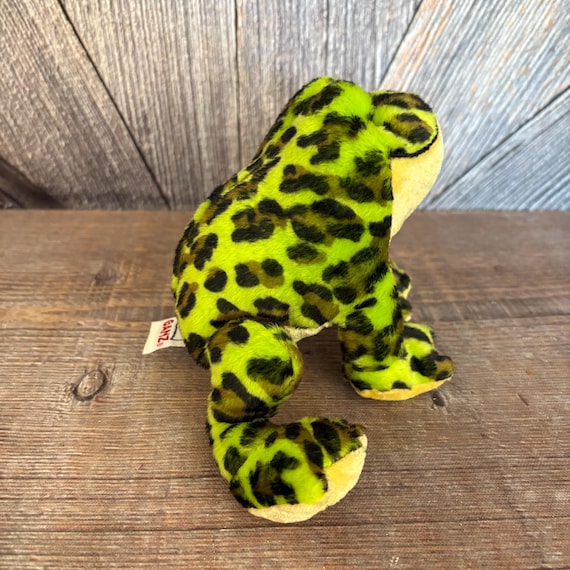 Vintage Frog Plush Webkinz Lil Kinz Bullfrog Ganz 8 Inch ORIGINAL