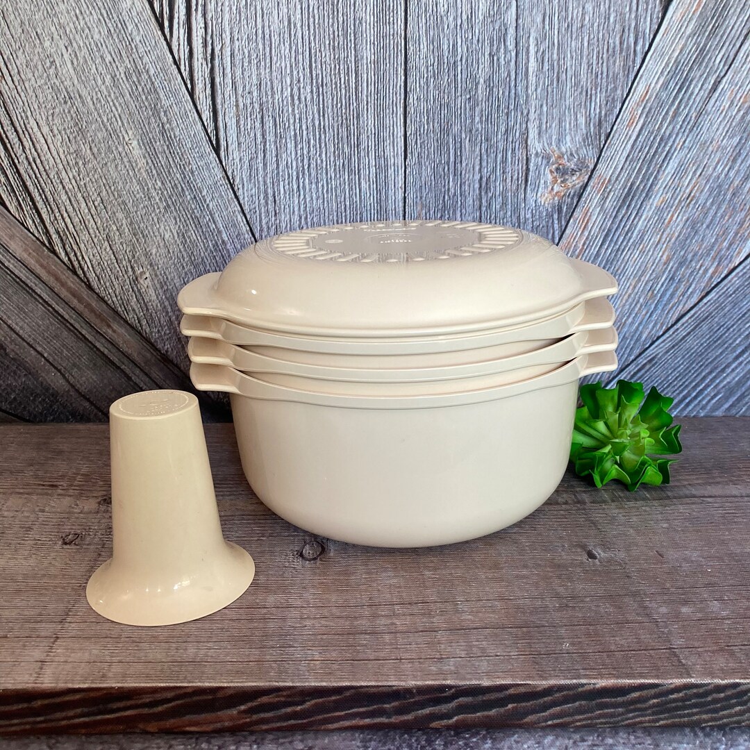 Vintage Tupperware Microwave Cooker Stack Cooker 5 Piece Potato ...