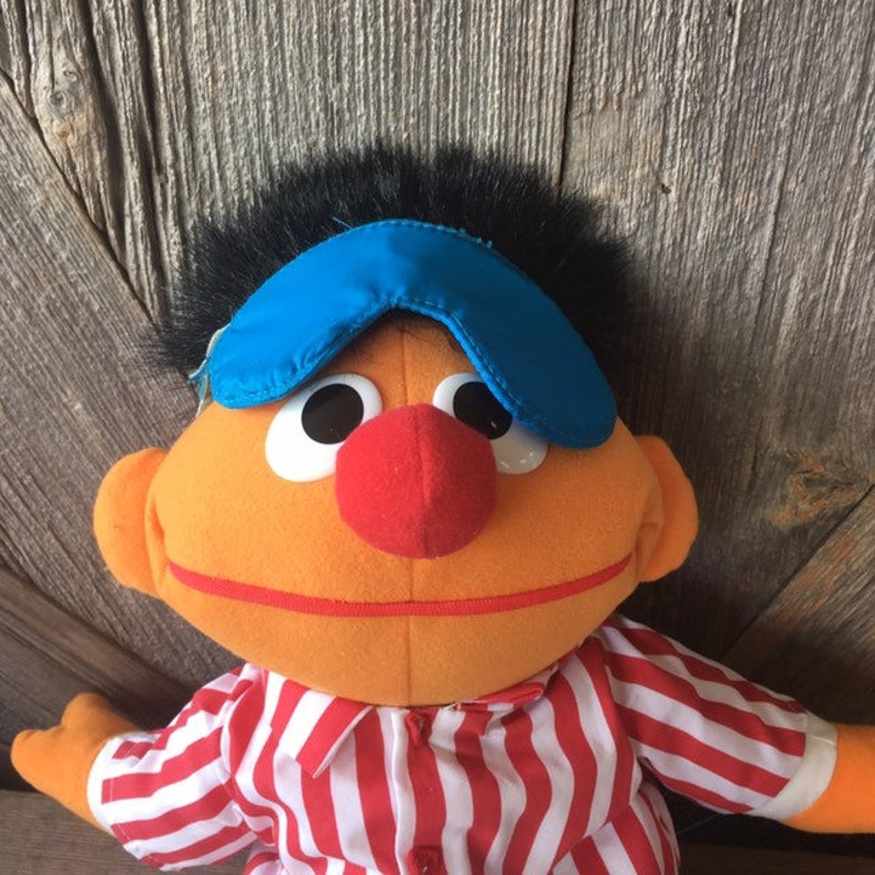 Sing and Snore Ernie vintage Tyco Sesame Street Sleeping Toy Etsy