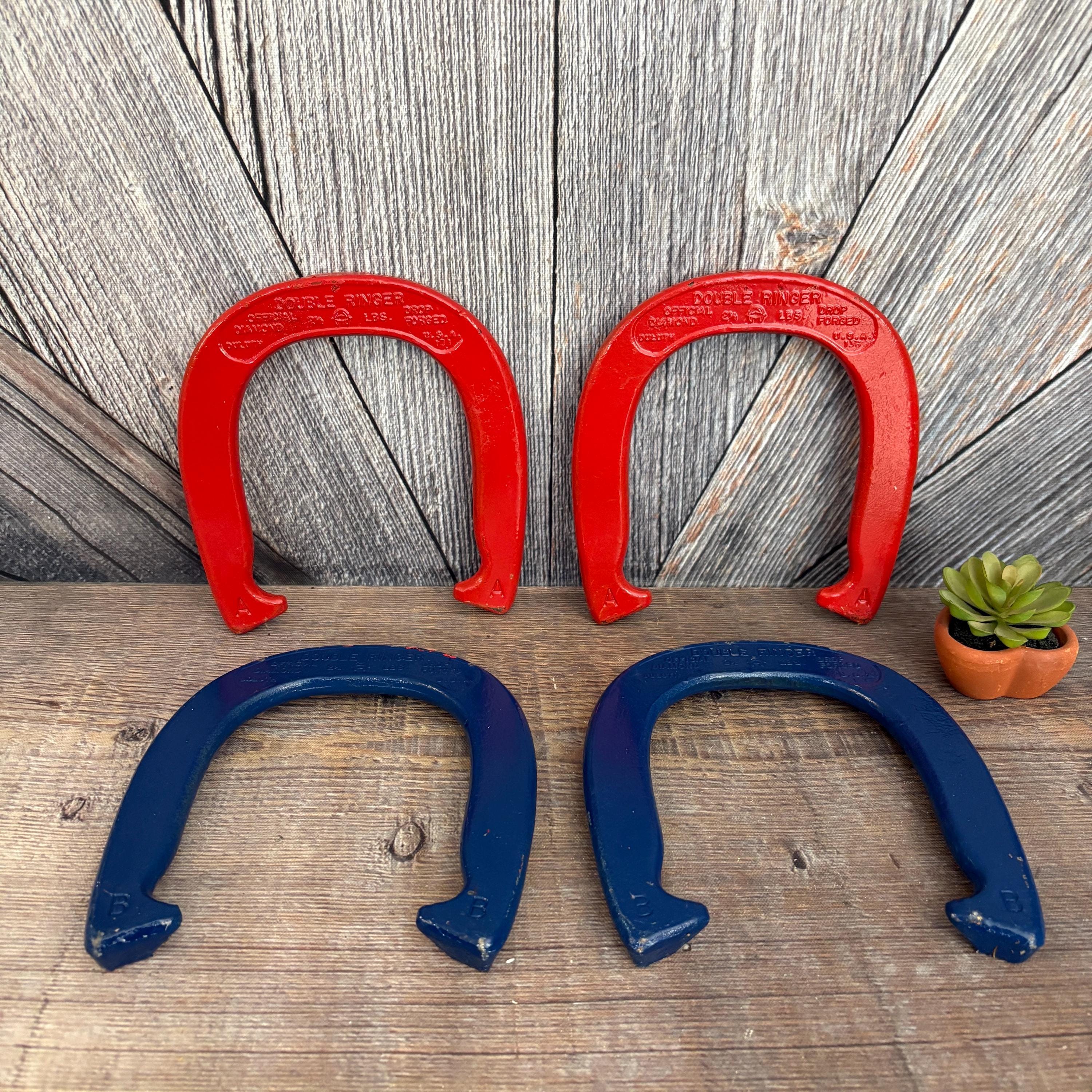 Vintage Set of four A,B, Pitching Horseshoes - Schmalz Auctions Vintage Set of four A,B, Pitching Horseshoes - Schmalz Auctions