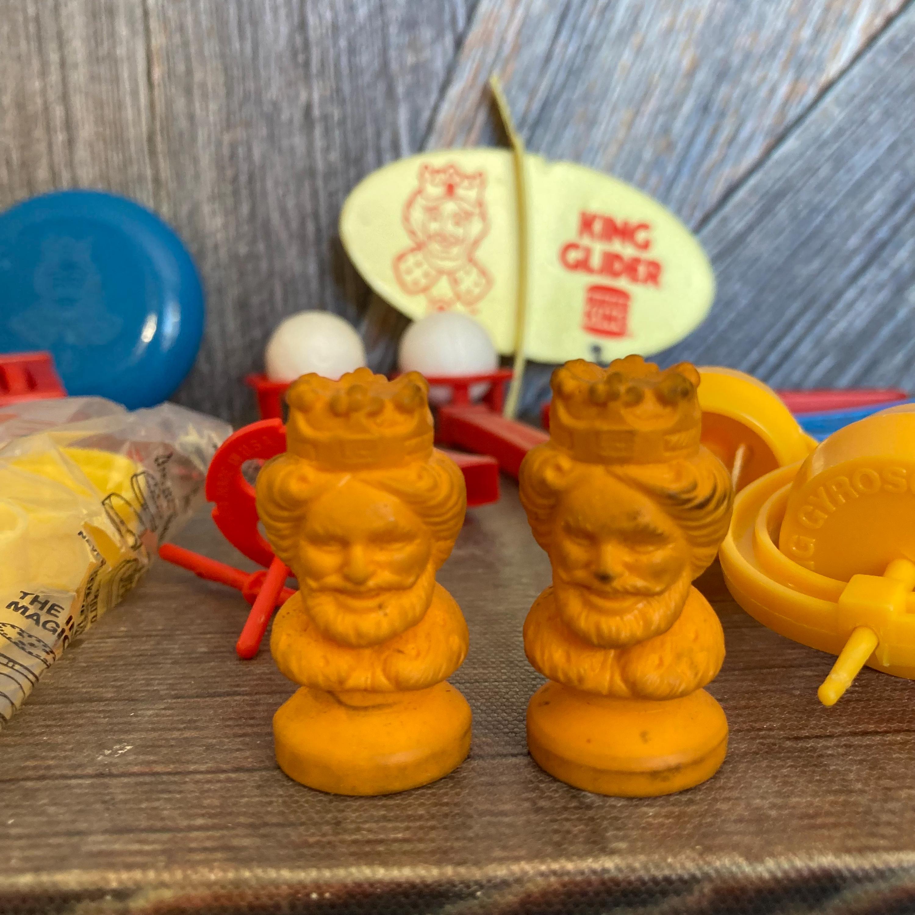 Vintage 70s Burger King Toys, Glider, Snuffy, Story Transfer