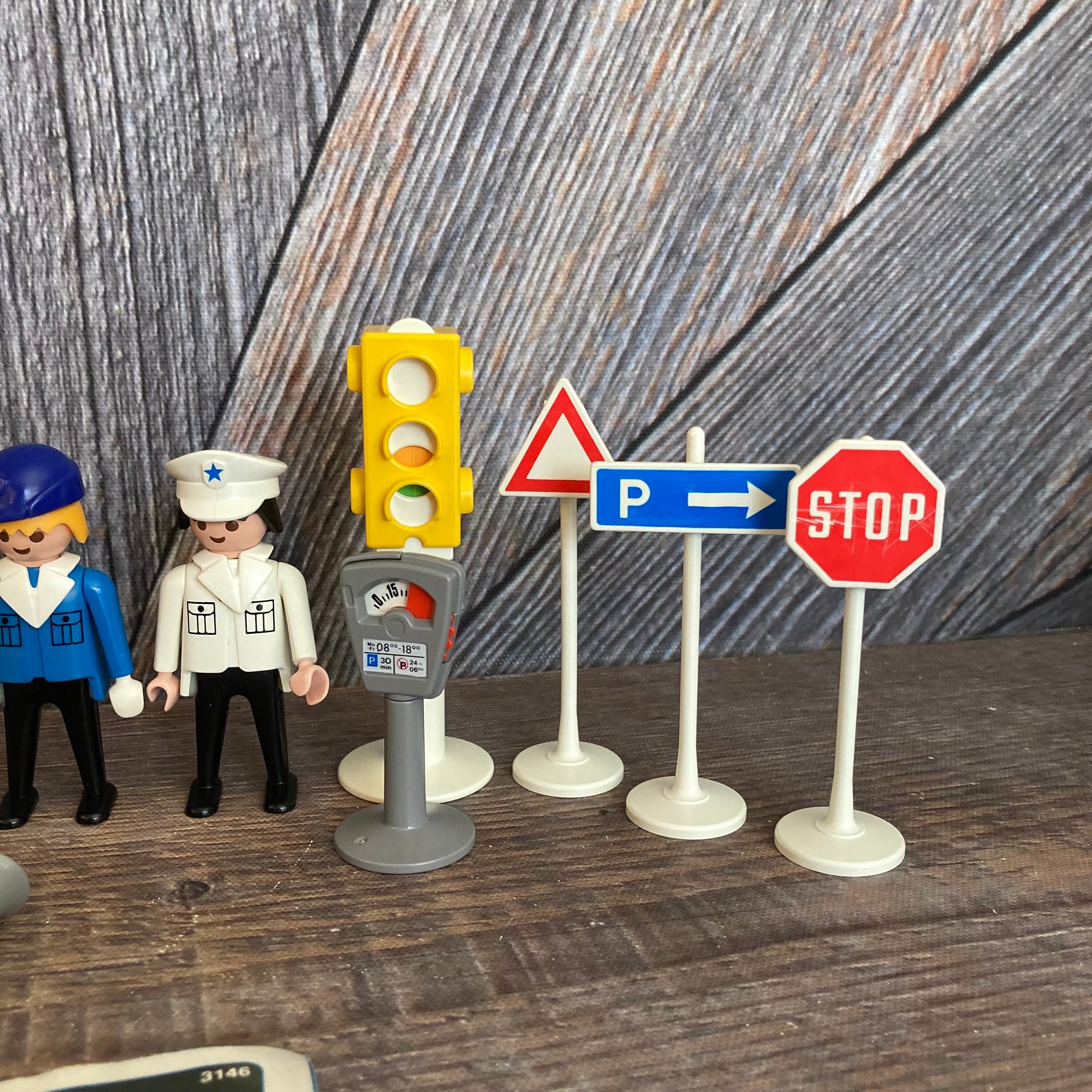 Feu Tricolore Playmobil Vintage City Life - Accessoire Signalisation - Occasion Bon état