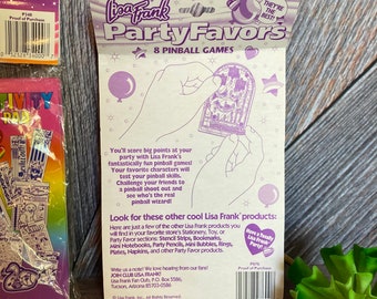 Vintage Lisa Frank Party Favors RARE Kaleidoscopes, Pinball Games
